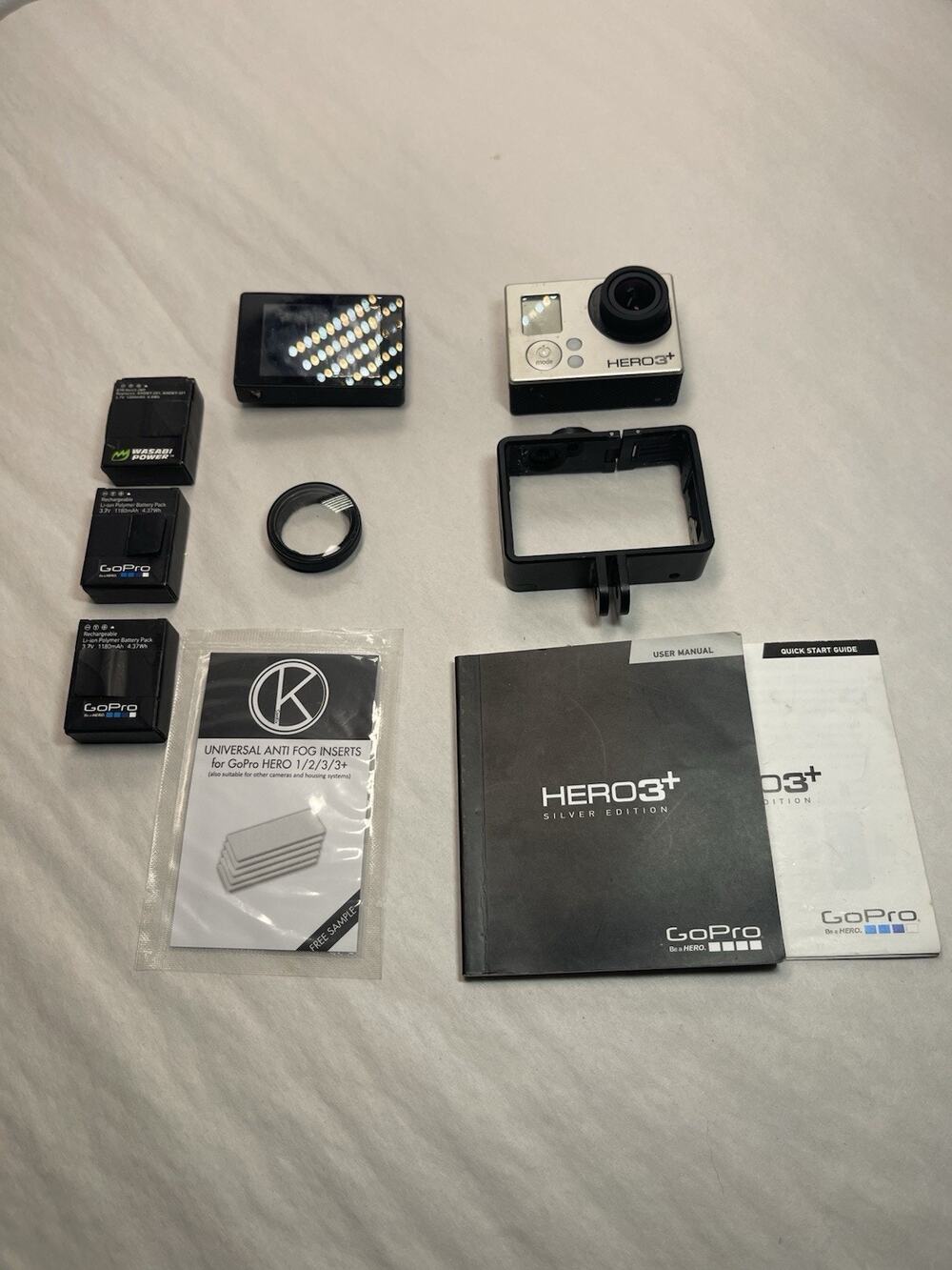 GoPro HERO3+ Silver Edition Action Camera Bundle w/ 3 Batteries